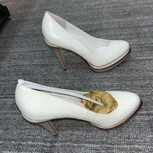 Cole Haan white high heels